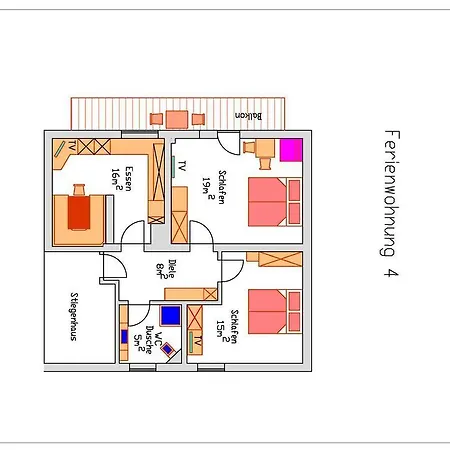 Apartmán Gaestehaus Brix